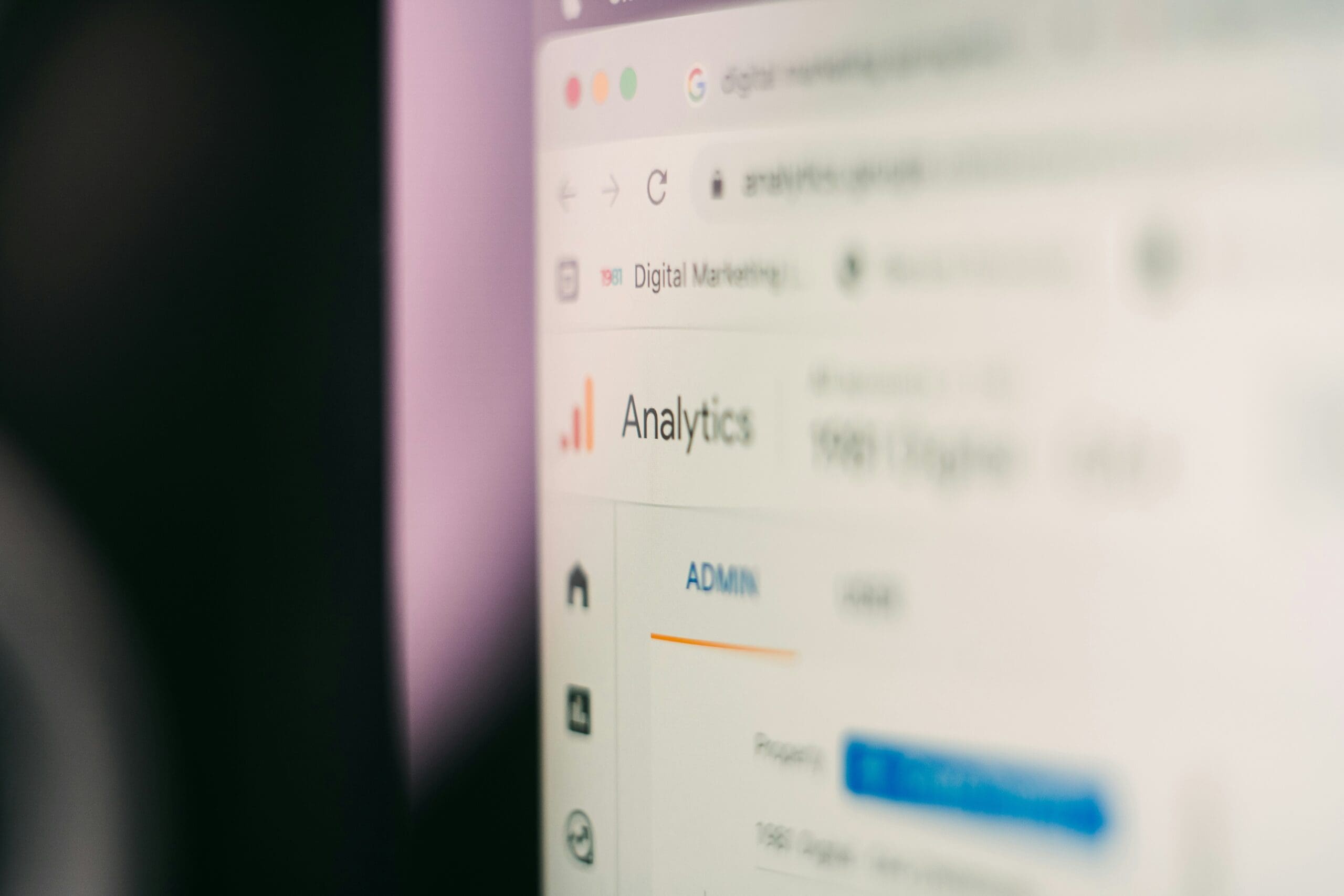 A close-up of the Google Analytics interface, highlighting the importance of tracking website data for effective SEO of aesthetic websites and measuring visibility. #googleanalytics #websiteanalytics #seotips