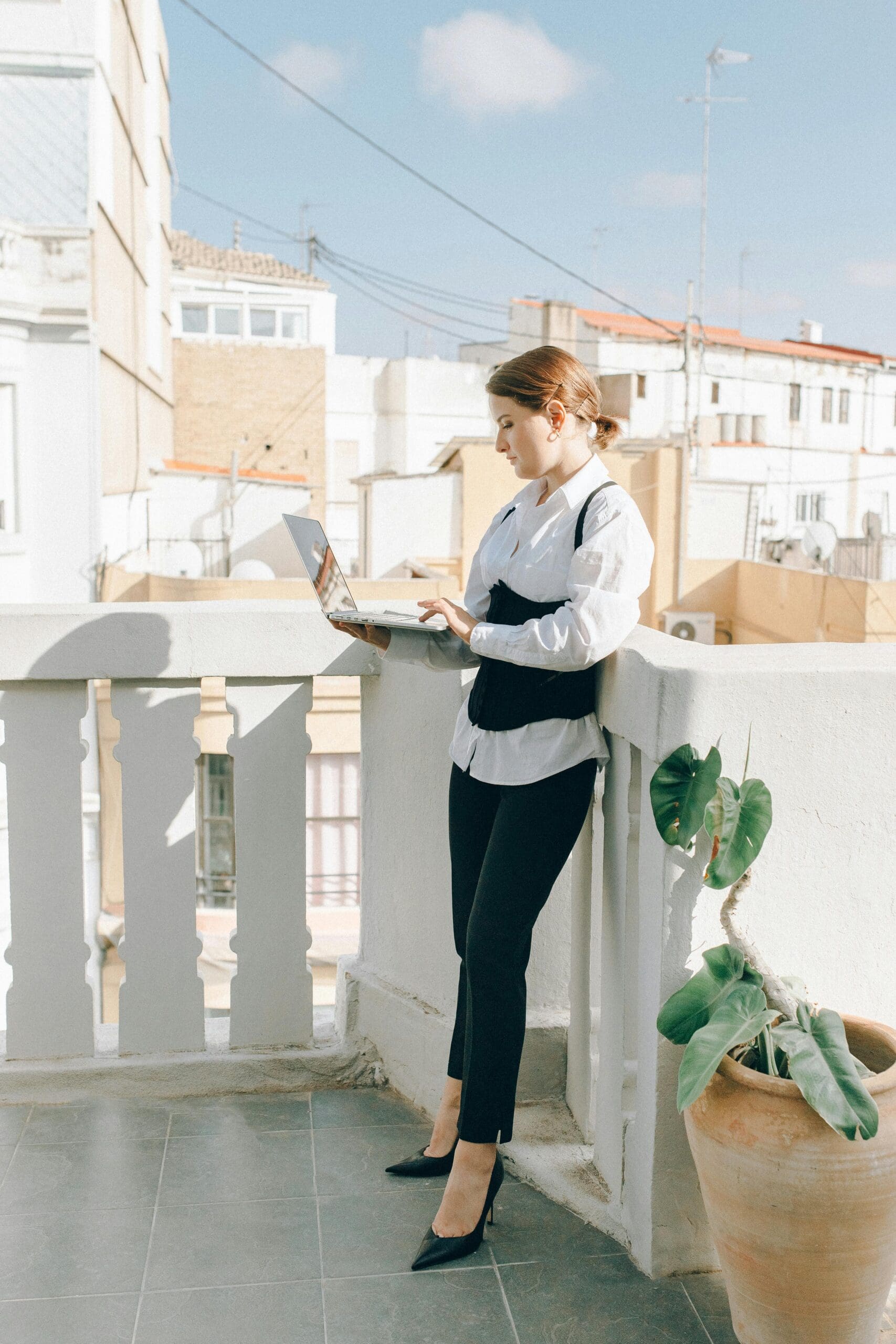 The clean and professional appearance of this individual's attire suggests attention to detail, inspiring website design for female-owned service-based companies that aims for a beautiful and professional online presence. #professionalwebsitedesign #servicebusiness #beautifulwebsitedesign